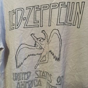 LED ZEPPELIN X Brandy Melville Distressed TEE Women’s Medium